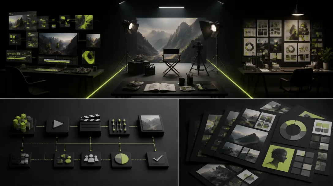 AI Creative Studio vs AI Video Tool vs Traditional Agency - in-article production visual 1